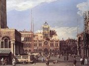 Piazza San Marco   The Clocktower 1729 - (Giovanni Antonio Canal) Canaletto