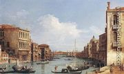 The Grand Canal From Campo S  Vio Towards The Bacino - (Giovanni Antonio Canal) Canaletto