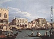 The Molo And The Riva Degli Schiavoni From The Bacino Di San Marco - (Giovanni Antonio Canal) Canaletto