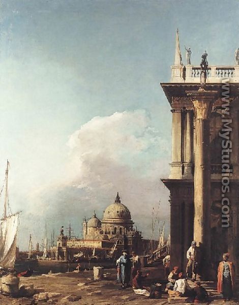 Venice   The Piazzetta Looking South West Towards S  Maria Della Salute - (Giovanni Antonio Canal) Canaletto