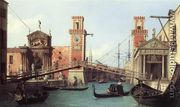 View Of The Entrance To The Arsenal - (Giovanni Antonio Canal) Canaletto