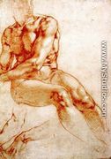 Male Nude Study - Michelangelo Buonarroti