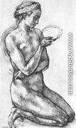 Nude Woman on her Knees - Michelangelo Buonarroti