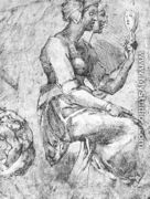 Study of a Seated Woman - Michelangelo Buonarroti