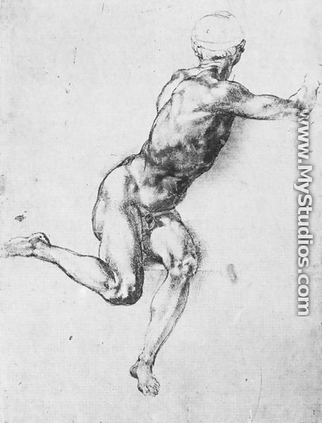 Battle Of Cascina  Study For A Figure - Michelangelo Buonarroti