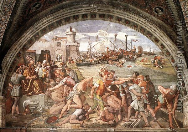 The Battle Of Ostia - Raphael