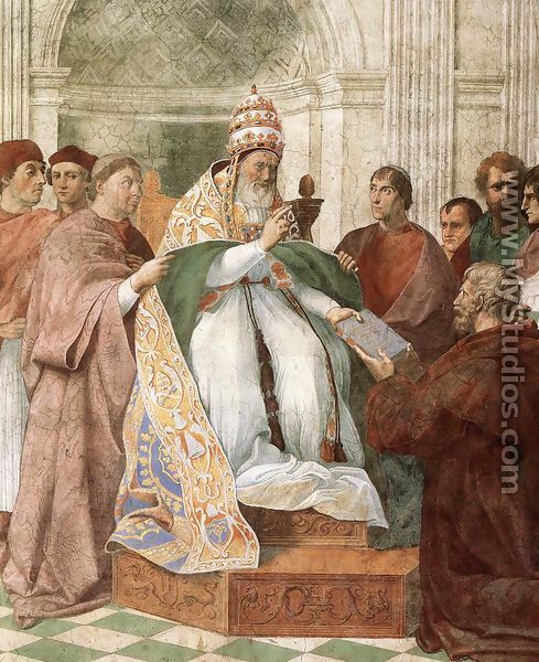 Gregory IX Approving The Decretals - Raphael