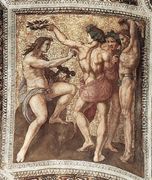 The Stanza Della Segnatura Ceiling  Apollo And Marsyas - Raphael