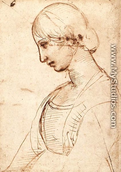 Waist Length Figure Of A Young Woman - Raphael