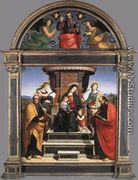 Madonna And Child Enthroned With Saints - Raphael
