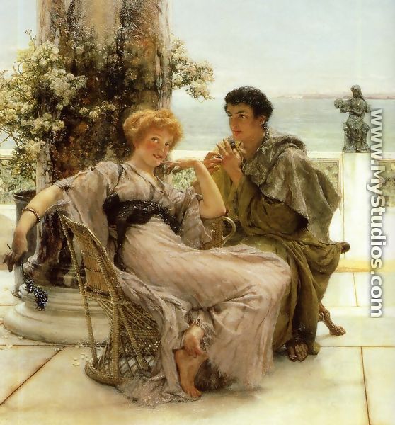 Courtship   The Proposal - Sir Lawrence Alma-Tadema