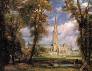 Salisbury Cathedral from the Bishop's Grounds c. 1825 - John Constable