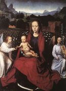 Virgin and Child in a Rose-Garden with Two Angels 1480s - Hans Memling