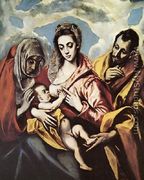 Holy Family (The Virgin of the Good Milk)  1594-1604 - El Greco (Domenikos Theotokopoulos)