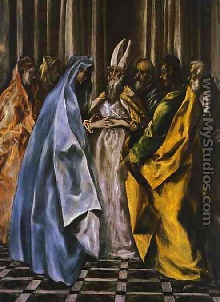 The Marriage of the Virgin 1613-14 - El Greco (Domenikos Theotokopoulos)
