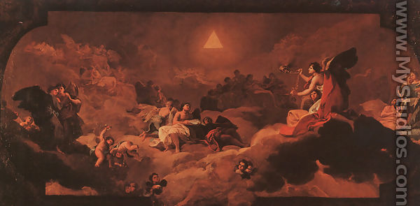 The Adoration Of The Name Of The Lord - Francisco De Goya y Lucientes