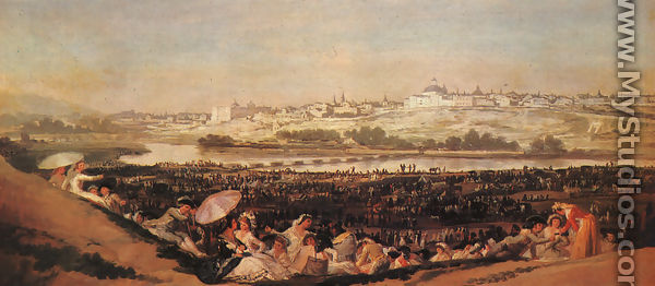 Festival At The Meadow Of San Isadore - Francisco De Goya y Lucientes