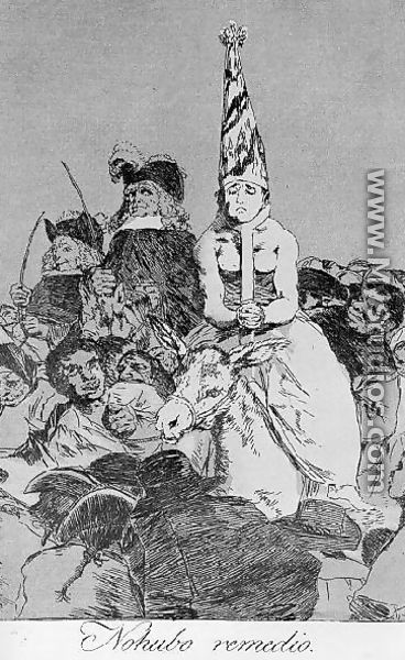 Caprichos  Plate 24  Nothing Could Be Done About It - Francisco De Goya y Lucientes