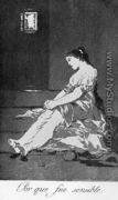 Caprichos  Plate 32  Because She Was Susceptible - Francisco De Goya y Lucientes