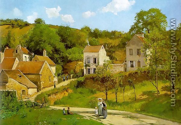 The Hermitage at Pontoise 1867 - Camille Pissarro