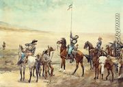 Signaling The Main Command - Frederic Remington