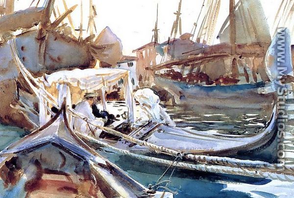 Sketching On The Giudecca - John Singer Sargent