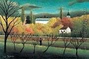 An Orchard - Henri Julien  Rousseau