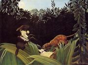 Scout Attacked By A Tiger - Henri Julien  Rousseau