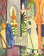 In The Temple Hall - August Macke