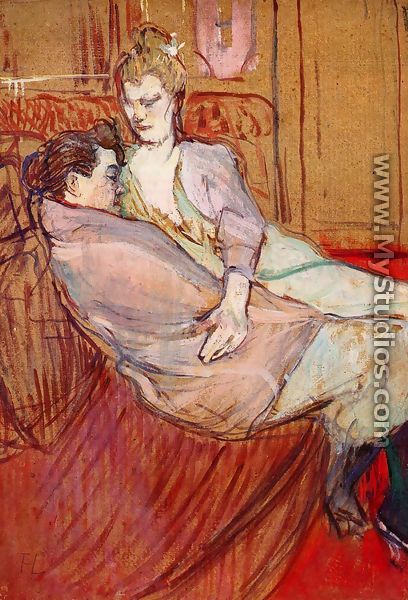 Two Friends - Henri De Toulouse-Lautrec