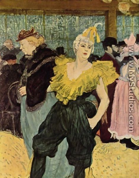 The Clownesse Cha U Ka O In Moulin Rouge - Henri De Toulouse-Lautrec