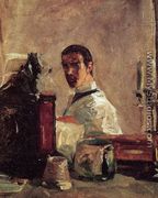 Self Portrait Before A Mirror - Henri De Toulouse-Lautrec
