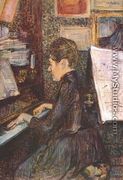 Mlle Marie Dihau At The Piano - Henri De Toulouse-Lautrec