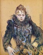 Woman With A Black Feather Boa - Henri De Toulouse-Lautrec