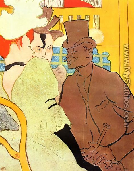 The Englishman At The Moulin Rouge - Henri De Toulouse-Lautrec