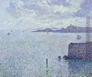 Sailing Boats In An Estuary - Theo Van Rysselberghe