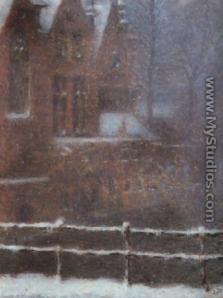 Bruges   Snow Effect - Lucien Levy-Dhurmer