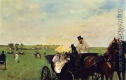 A Carriage At The Races - Edgar Degas