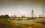 Port by Moonlight 1811 - Caspar David Friedrich