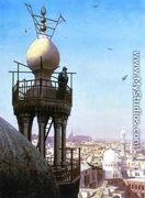 A Muezzin Calling From The Top Of A Minaret The Faithful To Prayer - Jean-Léon Gérôme