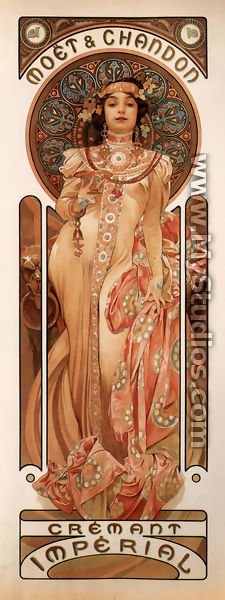 Moet And Chandon Cremant Imperial - Alphonse Maria Mucha