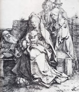 The Holy Family With St  John  The Magdalen And Nicodemus - Albrecht Durer