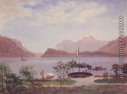 Italian Lake Scene - Albert Bierstadt