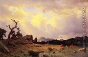 Thunderstorm In The Rocky Mountains - Albert Bierstadt