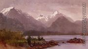 The Grand Tetons  Wyoming - Albert Bierstadt