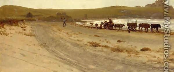 Seaweed Harvesting - Albert Bierstadt