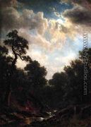 Moonlit Landscape2 - Albert Bierstadt