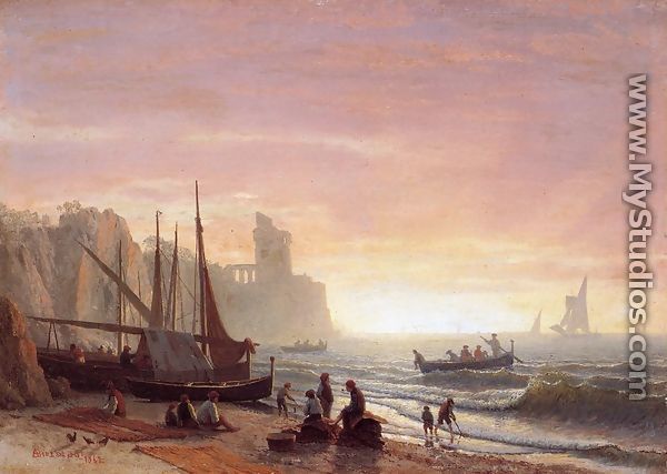 The Fishing Fleet - Albert Bierstadt