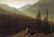 Bears In The Wilderness - Albert Bierstadt