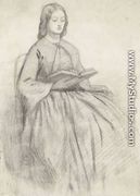 Elizabeth Siddall In A Chair - Dante Gabriel Rossetti